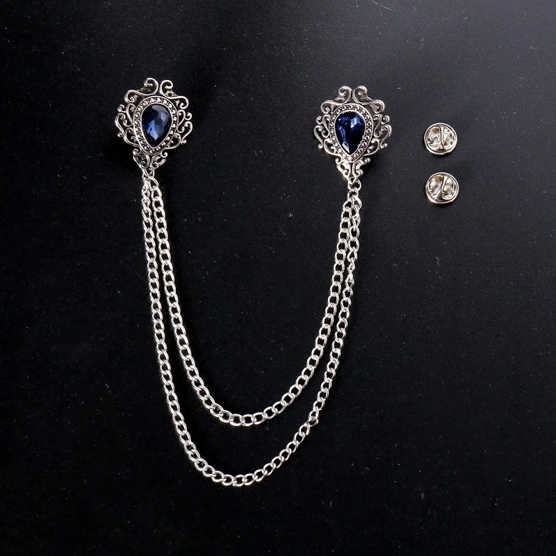 Wedding Decoration Supply - Elegante liga vintage strass grande broche