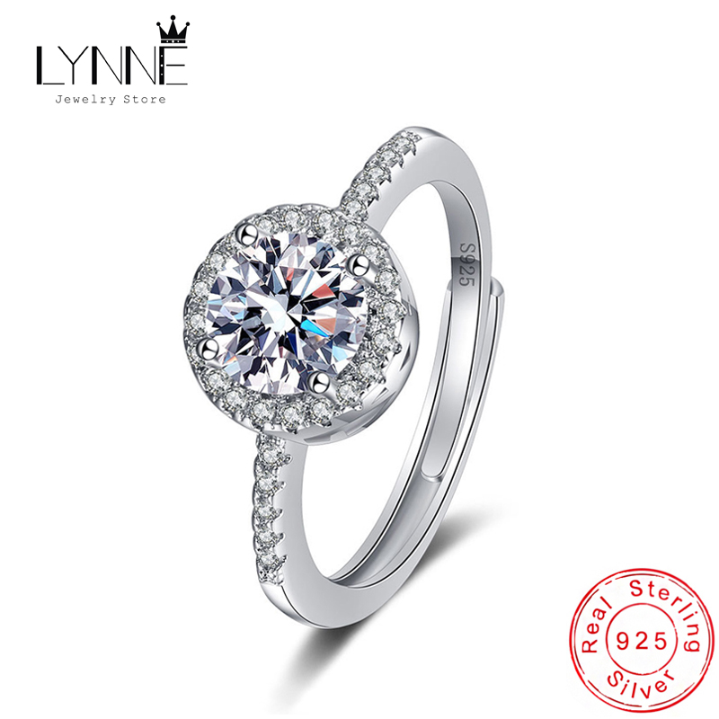 Wedding Z - Novo 925 prata esterlina redonda aaa