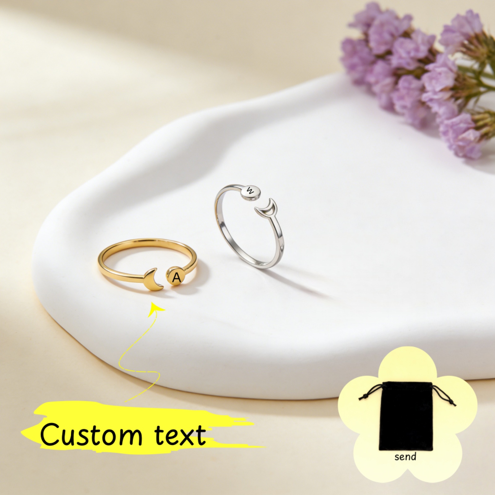 Anel Personalizado com Nome A- - Wedding Z avaliação e preço