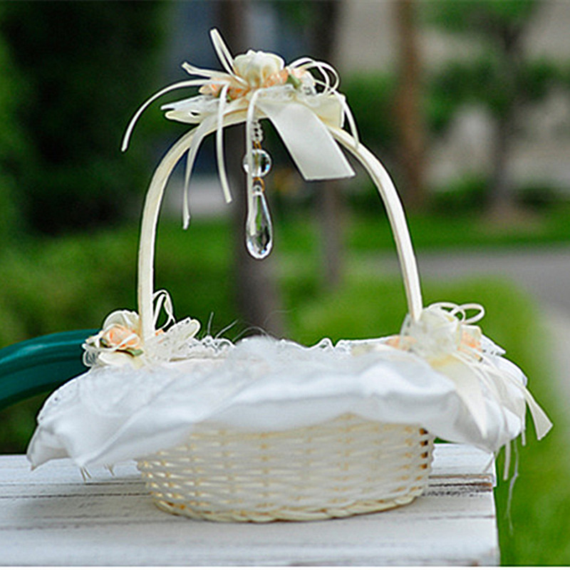 Cesta de flor para meninas, re - Flower Girl Basket avaliação e preço