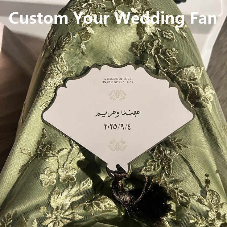 Leque de Casamento de Luxo Per - Wedding Ceremony Supply avaliação e preço