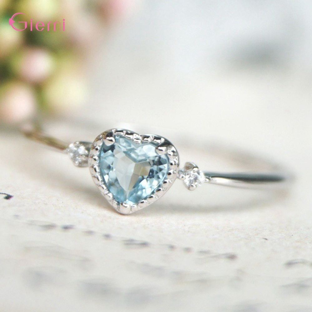 Luxo 925 prata esterlina azul  - Wedding Z avaliação e preço