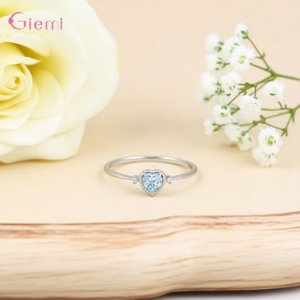 Luxo 925 prata esterlina azul  - Wedding Z avaliação e preço