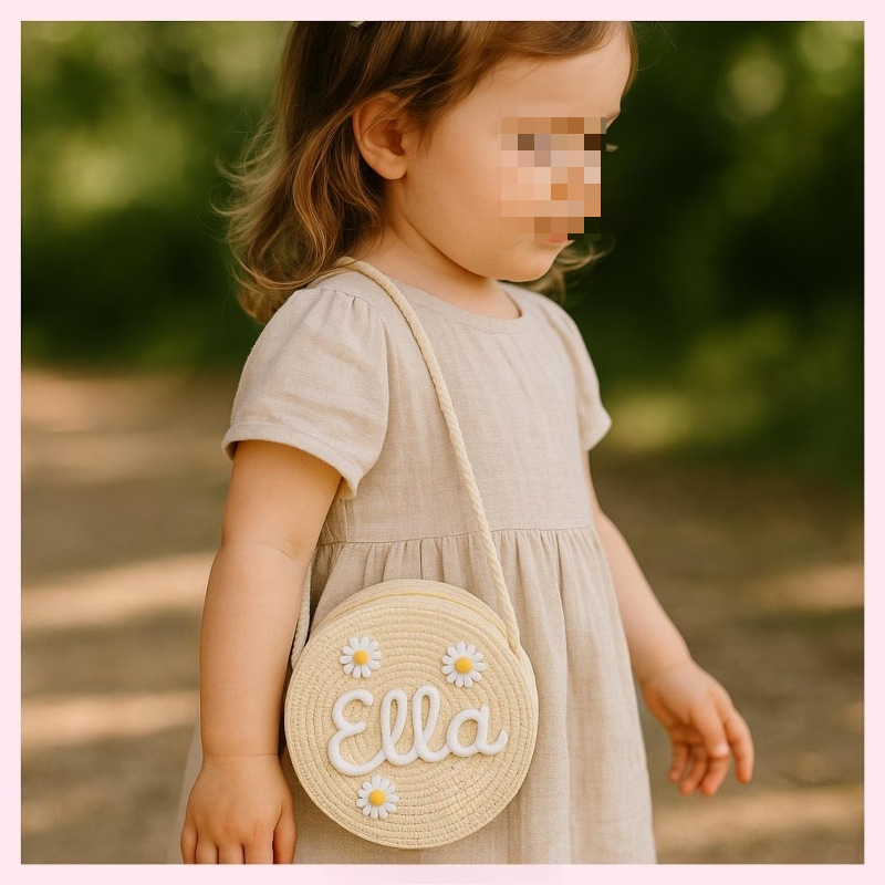 1 unidade Bolsa de Palha Artes - Flower Girl Basket avaliação e preço