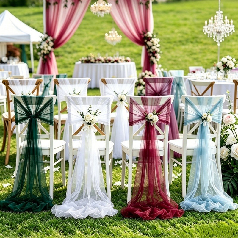 Rolo de Tecido de Tule Suíço R - Wedding Ceremony Supply avaliação e preço