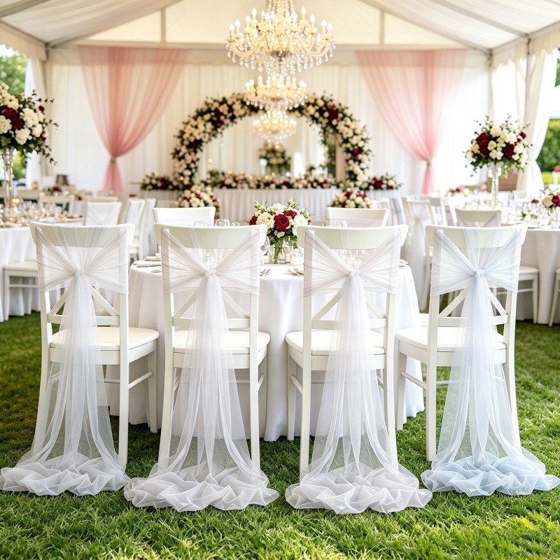 Rolo de Tecido de Tule Suíço R - Wedding Ceremony Supply avaliação e preço