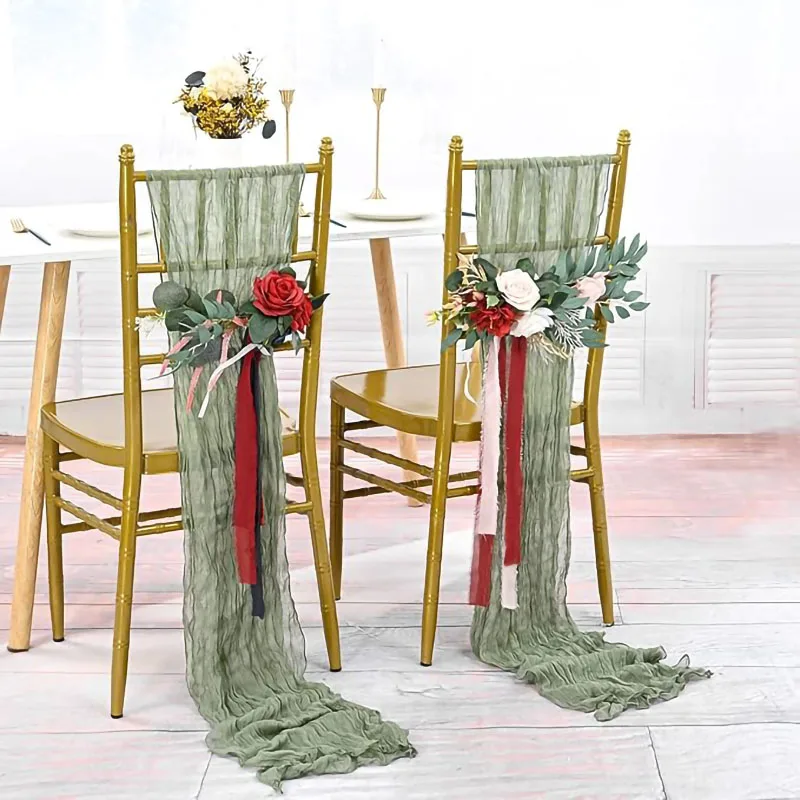 30 pçs salvia verde cheeseclot - Wedding Ceremony Supply avaliação e preço