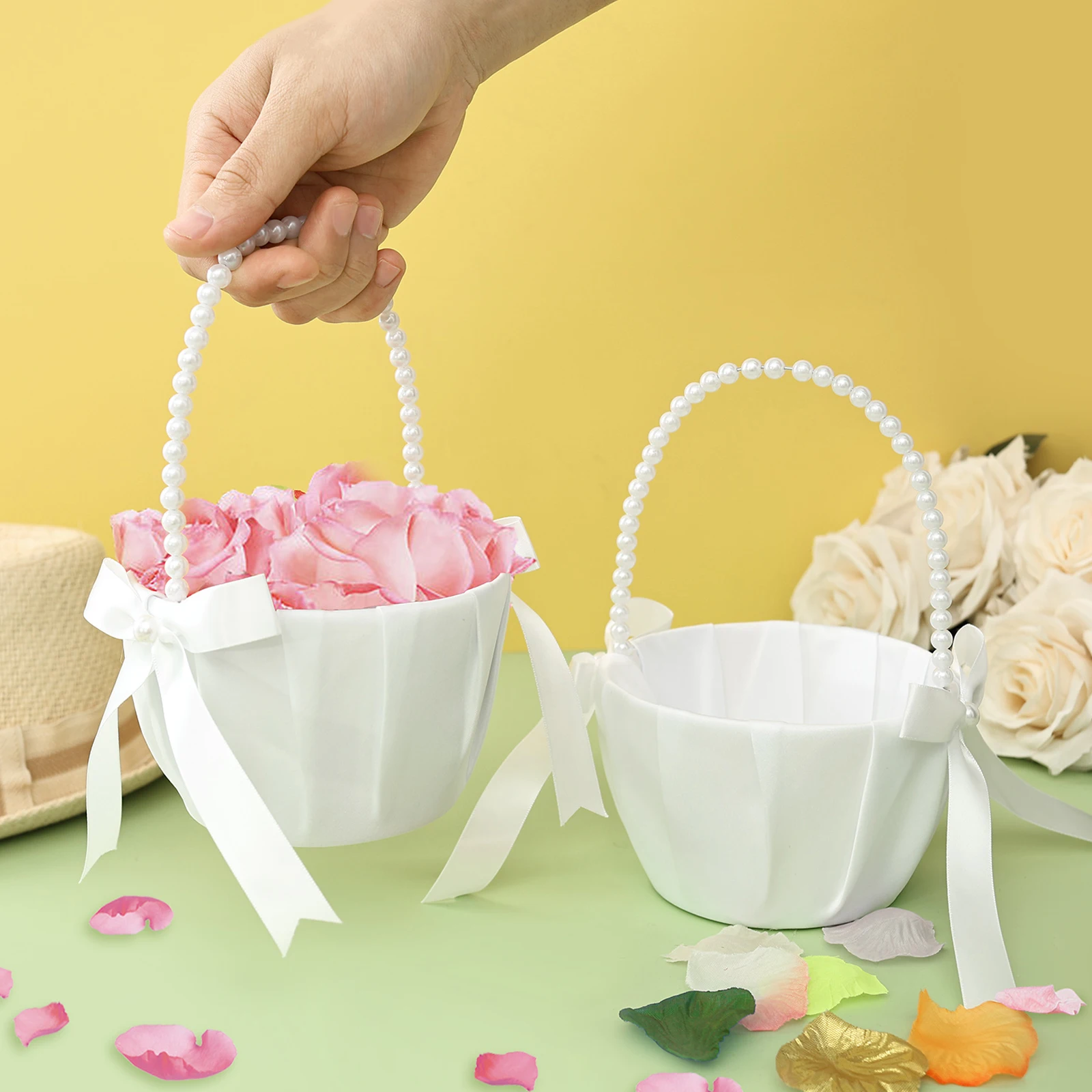 Cesta de flores para casamento - Wedding Ceremony Supply avaliação e preço
