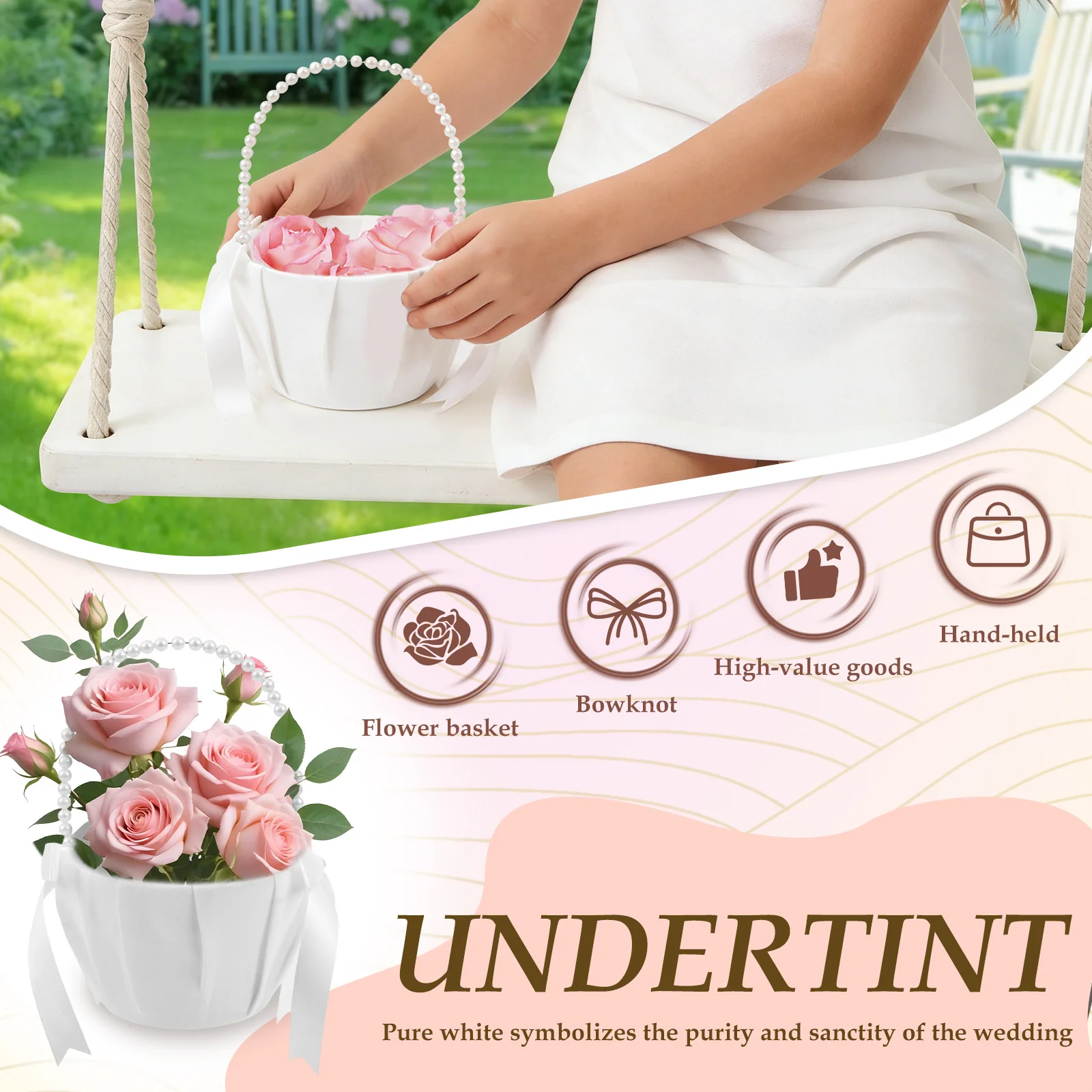 Cesta de flores para casamento - Wedding Ceremony Supply avaliação e preço